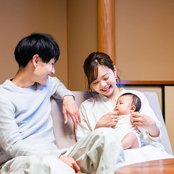 須崎旅館では、赤ちゃんや乳幼児、小さなお子様と一緒の子連れ旅を応援しています♪