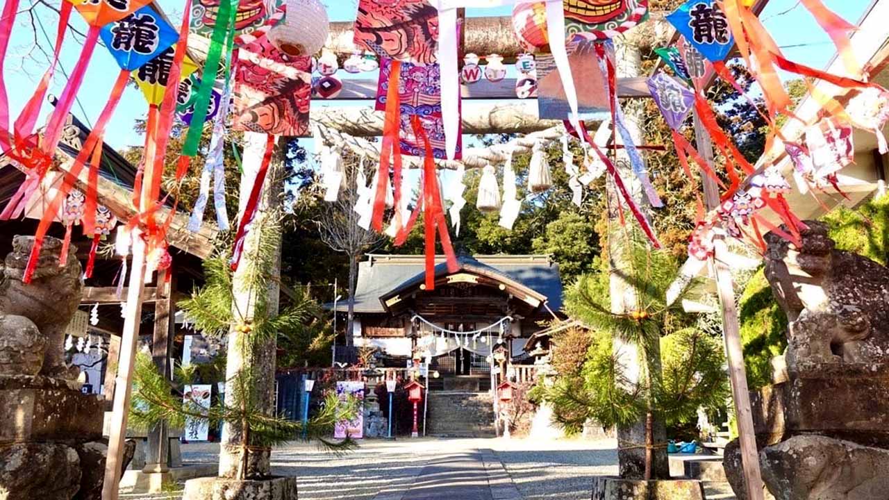 小鹿神社-ライダーの交通安全祈願-小鹿野町