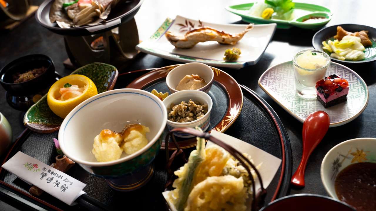 秩父の須崎旅館の夕食