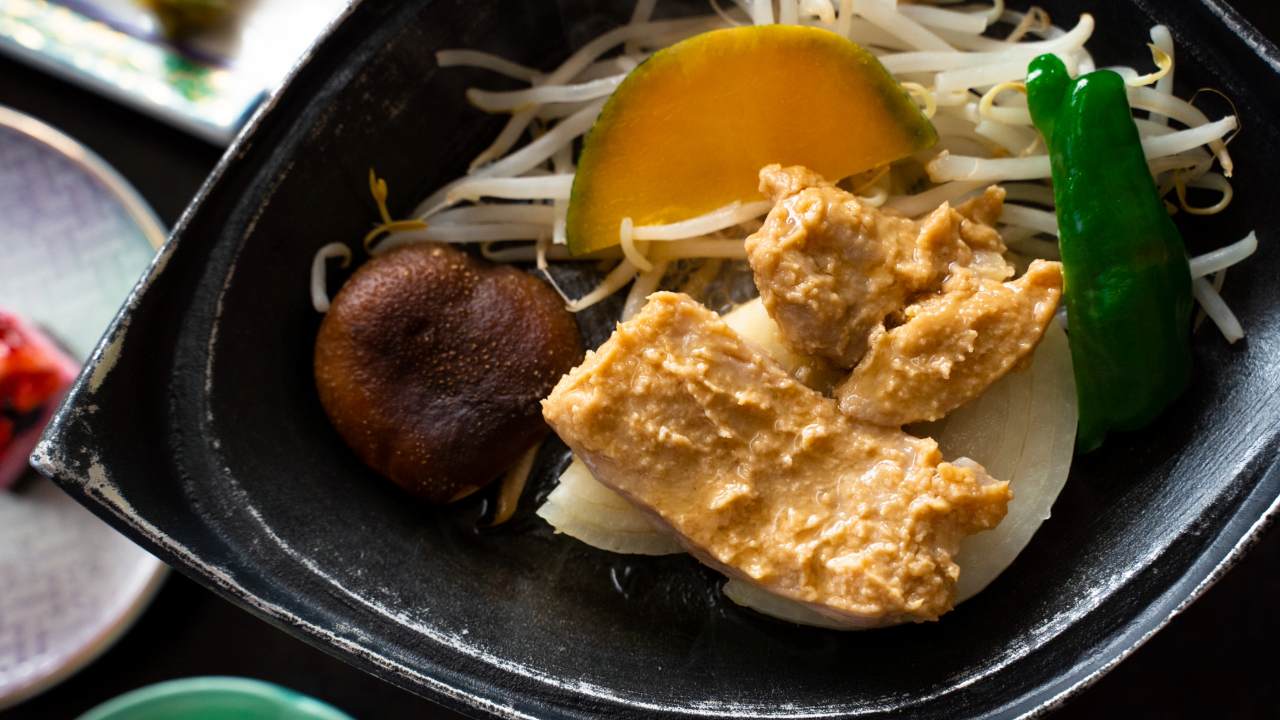秩父の須崎旅館の豚肉の味噌漬け
